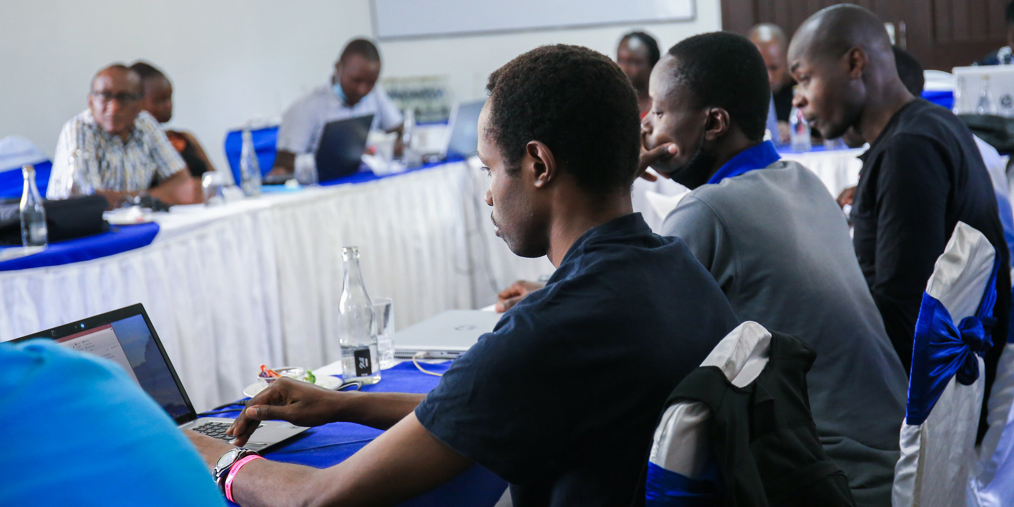 Participants in a workshop to design of the data collection tool for the EMC census