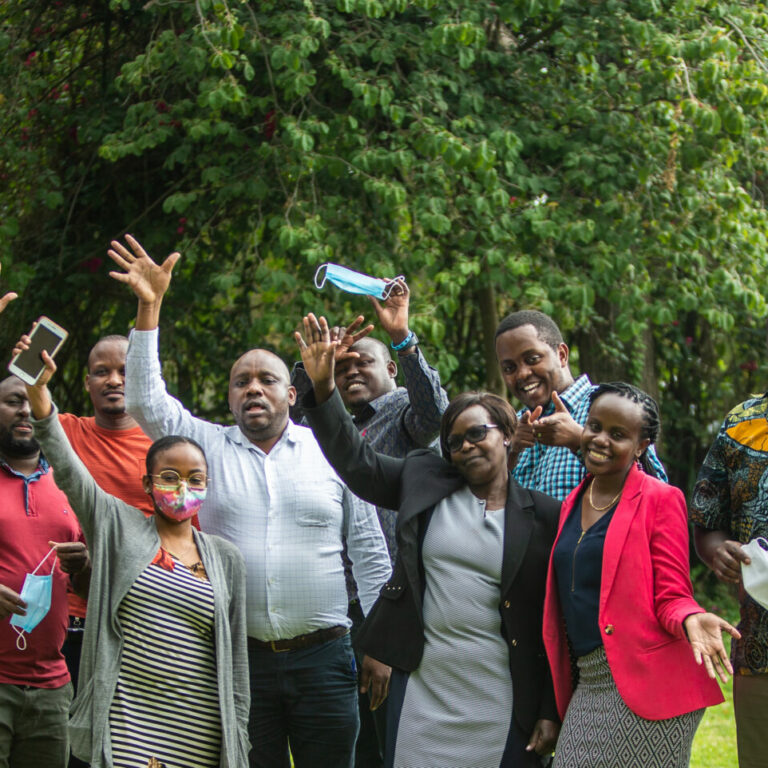 Group photo featuring the data leaders and the Open Institute team during the mid-term workshop