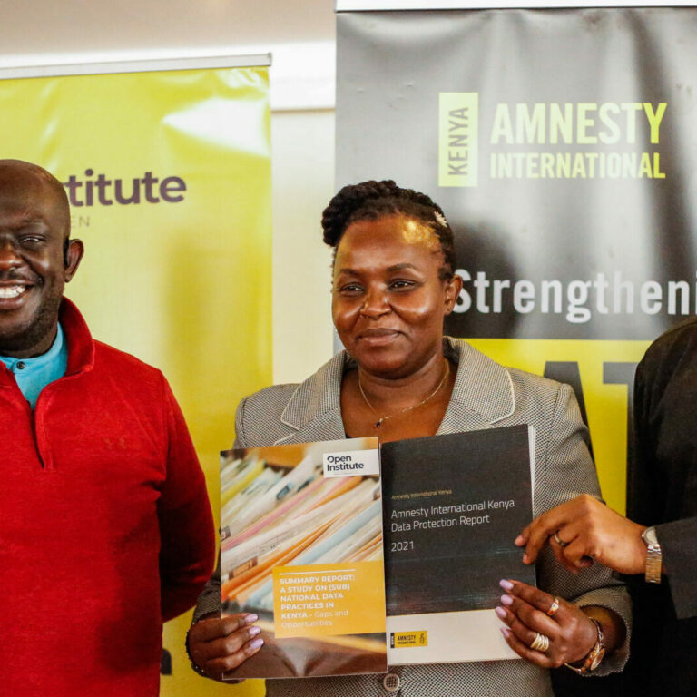 Al Kags, Immaculate Kassait & Irungu Houghton during the co-launch of two reports in Nairobi