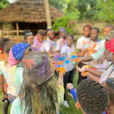 The colour festival that marked the end of a successful programme at Lit Initiative The colour festival that marked the end of a successful programme at Lit Initiative